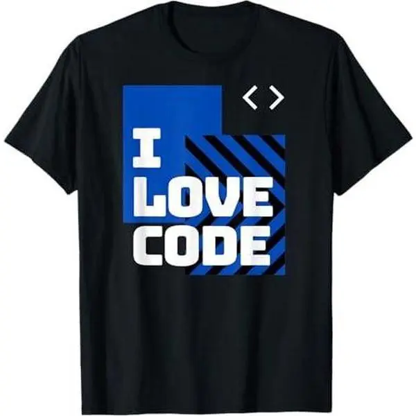 I Love Code Programming Software Developer Web Application T-Shirt