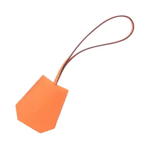 Pre-owned HERMÈS Calfskin Small Leather Goods Hermes Clochette Years Gift Charm Accessory
