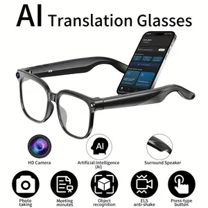 2026 AI Smart Glasses: 800W Pixel 2K Camera, Hands-Free AI Assistant, ChatGPT & Translation, WiFi Sync, 9H Audio - for Travel, Business, Daily Life