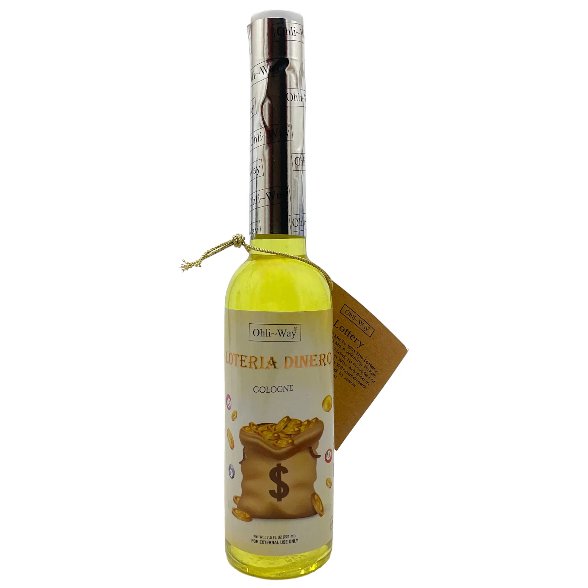 Ohli~Way Lotería Dinero Spiritual Cologne — 7.5oz Money &amp; Fortune