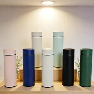 LED Temperature Display Insulated Water Bottle, 24H Heat & Cold Retention SUS 304 Stainless Steel Vacuum Flask with Tea Infuser, Leak-Proof Smart Insulated Bottle for Office, Home, Travel & Outdoor – 5 Colors Available