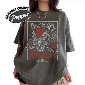 Comfort Colors Howlers Wolf Shirt, Vintage Red Rising Tee, Darrow Fan Graphic T-shirt, Crew Neck Shirt, Trending Shirt, Gift for Men, Gift for Women
