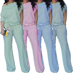 Women's Fashion Casual Sleeves Asymmetrical Sloped Shoulder Two-Piece Set Multi-Color Multi-Code Suit Clothes Womenswear(Sheet)