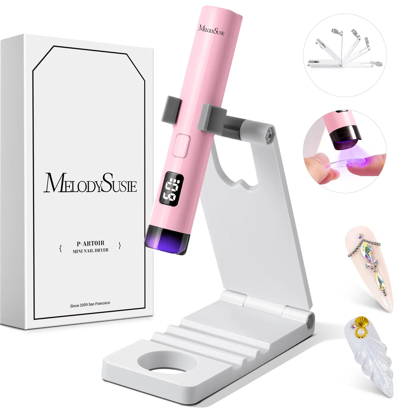 Pink Crush with Adjustable Stand