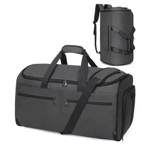 Wrinkle-Free Travel: Convertible Garment Duffel Bag with Shoe Compartment | 3-in-1 Hanging Suit Bag & Flight Approved Carry-on Backpack