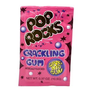 Pop Rocks Crackling Candy Bubble Gum Flavor Turns into Gum  Candies Snack Chewy Sweet