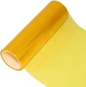 Golden 12 x 48 Inches Self Adhesive Headlight Tail Lights Fog Lights Tint Vinyl Film for DIY Enthusiasts and Professionals