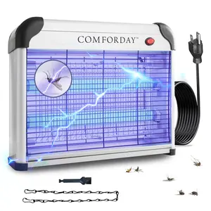 Comforday 20W Bug Zapper & Electric Indoor Mosquito Repellent, Insect Zapper, Zapper Bug Zapper, Bug Lamp, Bug Lamp Zapper