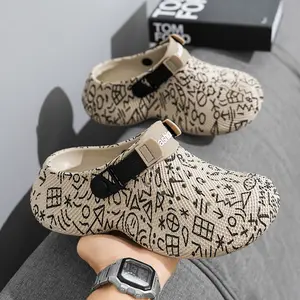 Unisex EVA Thick-Soled Non-Slip Slip-On Outdoor Beach Slides, Men's Fashion Slippers