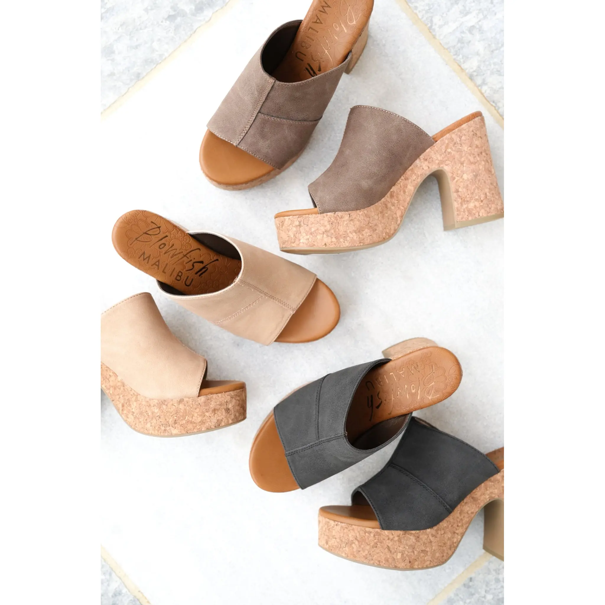Restock! Blowfish Poznan Chunky Cork Platform Heel Slides Restock! Blowfish Poznan Chunky Cork Platform Heel Slides