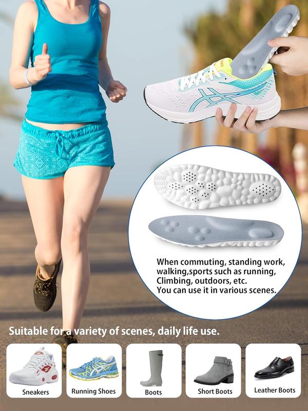 Orthopedic Support Insoles for Women & Men - Cushioned, Breathable Foot Pain Relief