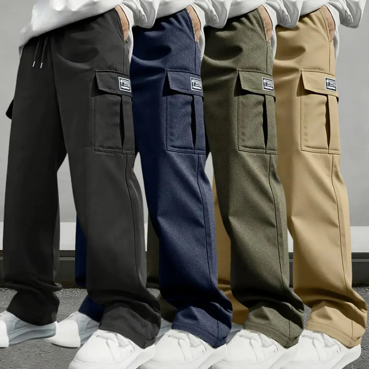 Black Blue Green Khaki