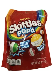 Skittles 5.5oz Freeze-Dried Candies, Crunchy Snack Treat, Snacks