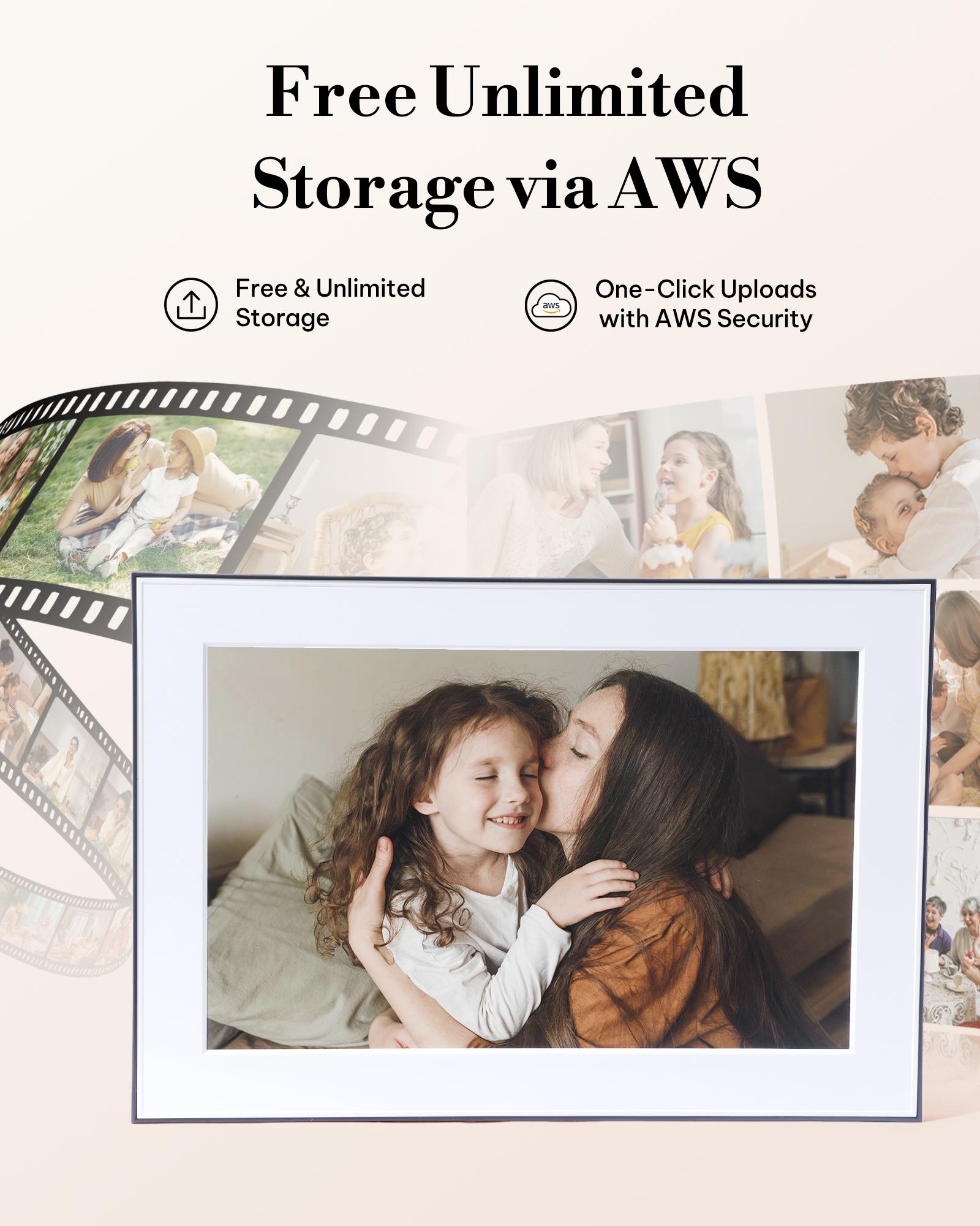 Homture Magic Frame - 10.1″ 1080P World's First AI Magic Digital Frame for Old Photo Restoration Unlimited Storage Instant Sharing Decor Full HD 1080P