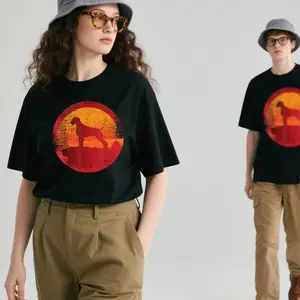 Suitable for both men and women.German Wirehaired Pointer Dog Breed Casual Summer Top Womenswear