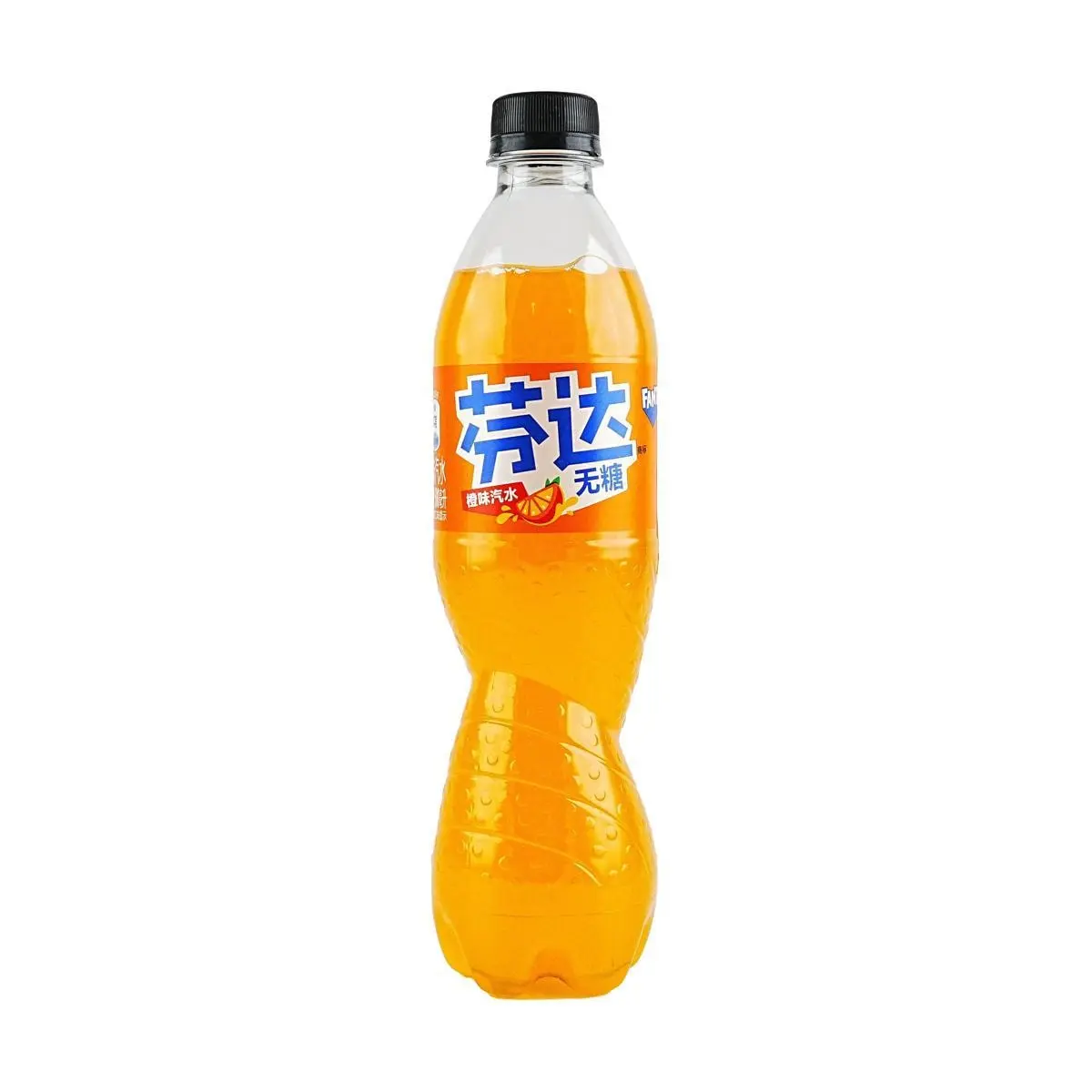 Fanta Zero Sugar Orange Soda 500ml - Mainland China Edition - Refreshing Carbonated Drink
