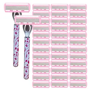 Classic Women's Six-Layer Manual Razor, European Style Hair Remover, Suitable For Body Hair Removal, Leg Shaver, Progressive 6-Blade Sharpness, Ergonomic Design, Perfect Gift for Holidays