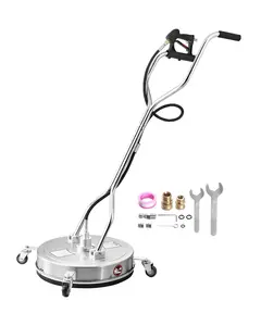 20-Inch Pressure Washer Surface Cleaner with Four Wheels and Dual Handle, 4500 PSI Maximum Cleaning Power for Durable, Even Flat Surface Cleaning, Ideal for Home Driveways, Decks, Concrete, and Paving Projects