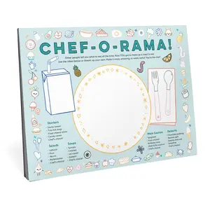 Eat Drink Color Draw! Activity Placemats