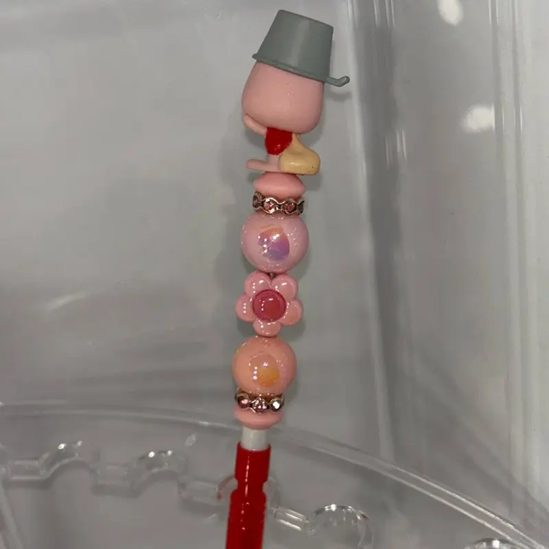 Pink character red mechanical pencil