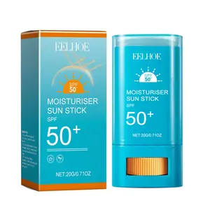 50+ SPF Sunscreen Moisturizer, Portable Non-greasy Hydrating Sunscreen Stick, Long-lasting Protection for All Skin Tones, Summer Essential Travel Gift, Body Care