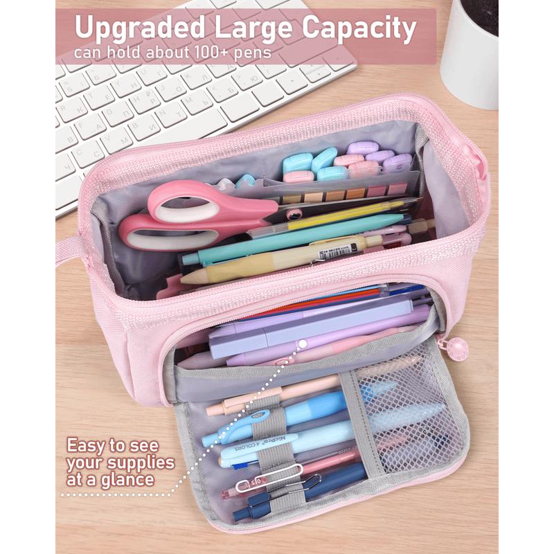 Nicpro 78 PACK Aesthetic School Supplies with Cute Pen Case, Pastel Highlighters, Ink Gel Pens, Mechanical Pencils, Ballpoint Pen for Student Stationary, ideal Christmas gifts