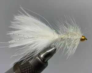 One Dozen (12) - Beadhead Crystal Bugger Pearl Streamer- Strike Fly Company