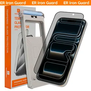 ER Iron Guard 3-Pack Screen Protector for iPhone 17/16 – 1x HD Clear + 1x 180° Privacy Filter + 1x Corning Camera Lens Protector, Bubble-Free, Easy Installation