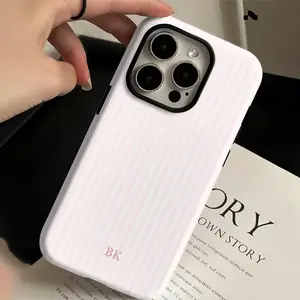 Personalized Pink Custom Monogram Pattern Protective case, fun design, compatible with iPhone 17 Pro Max, 17Air, 16 Pro, 15 Plus, 14, 13, 12 and 11, TPU full screen, shockproof, stylish, scratch-resistant, soft silicone material, drop-proof