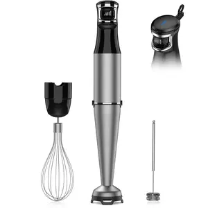 【5 in 1】Immersion Blender Handheld Hand Blender 1100W, Trigger Variable Speed 5 in 1 Stick Blender, Emulsion Blender with Chopper, Whisk and Frother for Soup, Baby Food and Smoothies, Best Gift