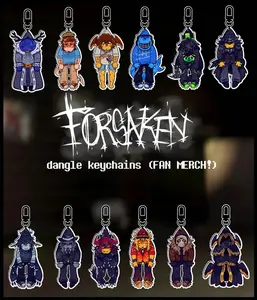 FORSAKEN Dangle Keychains, Dusekkar 007n7 Shedletsky Bluudud 1x1x1x1 Mafioso Two Time Chance Taph Mrdoombringer Etc, Cute, Durable, And Perfect For Bags, Keys, Or Gifts. Great For Daily Use Or As Thoughtful Little Gifts For Your Friends And Yourself.