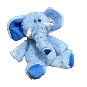 30CM Super Cute Elephant Plush Toy Sleeping Red Blue Ivory Play New Style Even Send Children's Birthday Gifts