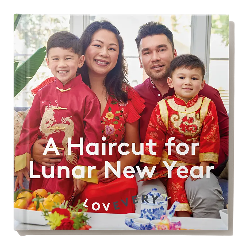 LOVEVERY 'A Haircut for Lunar New Year' Book - Real Life Photos & Engaging Story for Children's First Haircut Experience