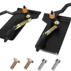 YITAMOTOR Universal Skid Steer Quick Tach Conversion Adapter Bobtach Latch Box Weld On QTK Tractor Front Attachment for Buckets Plows Forks