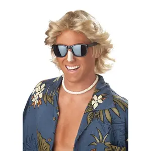 70s Blonde Feathered Men's Wig