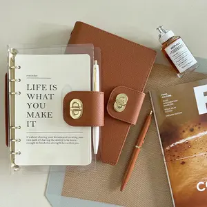 A5 High Quality Loose-leaf Business Office Notebook Support Customized Binder Journal Diary Planner Notepad School Stationery