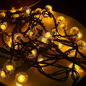 2025 New Crystal Bubble Ball Fairy Lights - 10m Waterproof LED String Lights | Christmas Tree, Garden & Outdoor Decorations