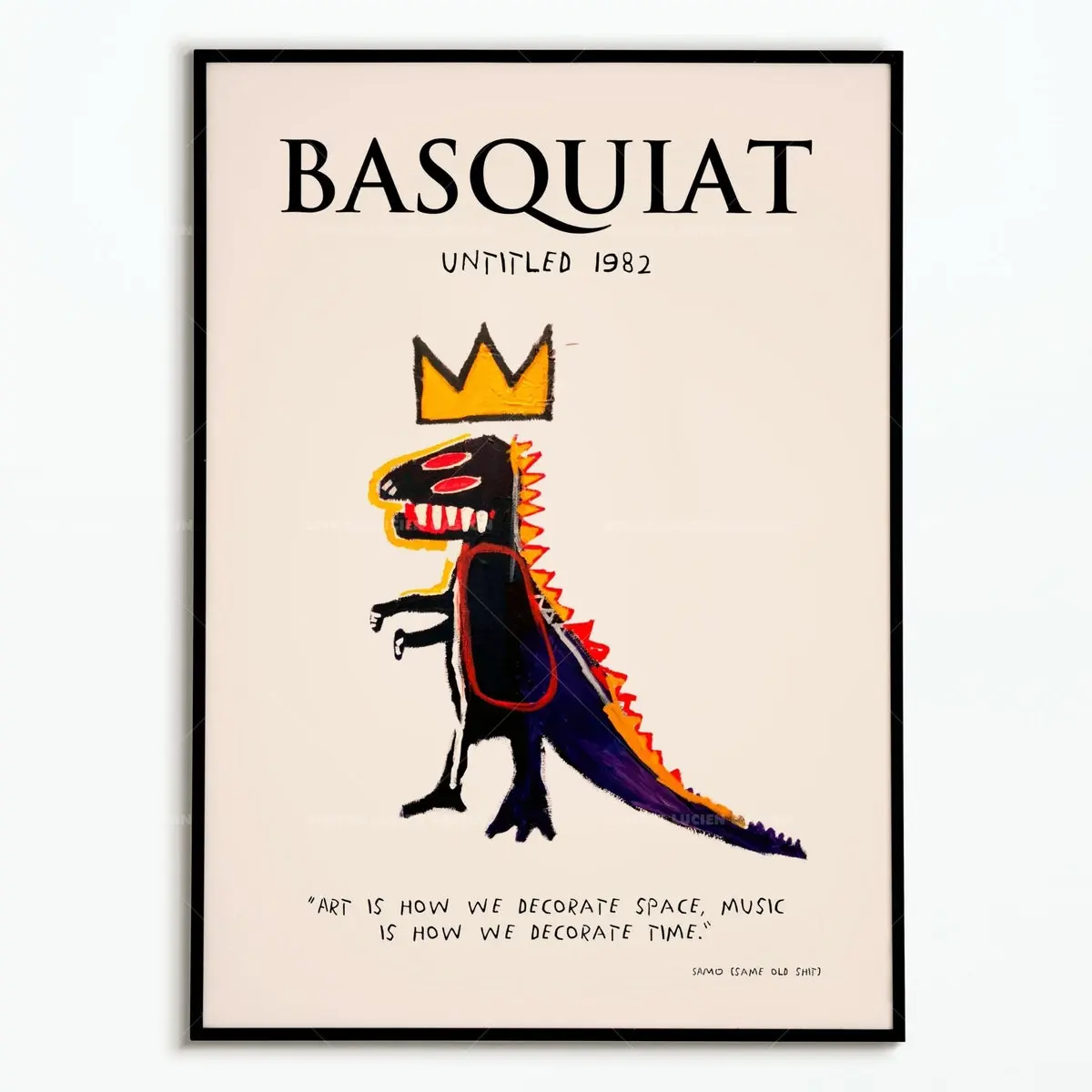 Poster Jean Michel Basquiat 1982 | Poster Basquiat | Decoration poster | Poster Art
