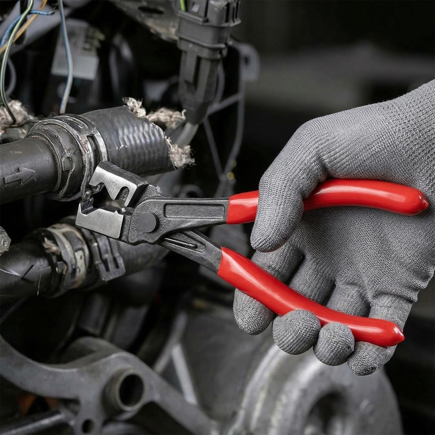 Automotive Car Pliers All-in-1 Auto Repair Tools for Removing Hose Clamps, Trim Clips, Electrical Connectors & Wire Terminals –Carbon Steel Durable Tools