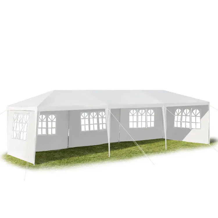 Outdoor 10 x 30 Feet Canopy Tent with 5 Removable Sidewalls for Party Wedding