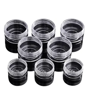 Clear Empty Cosmetic Bottle, 1 Count Portable Travel Size Refillable Cream Jar, Cosmetic Sample Container for Skincare, Lotion, Cream, Makeup, Tin