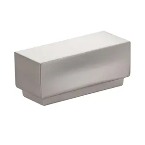 1 in. Center to Center Cinder Cabinet Knob, Satin Nickel - 2.25 in.
