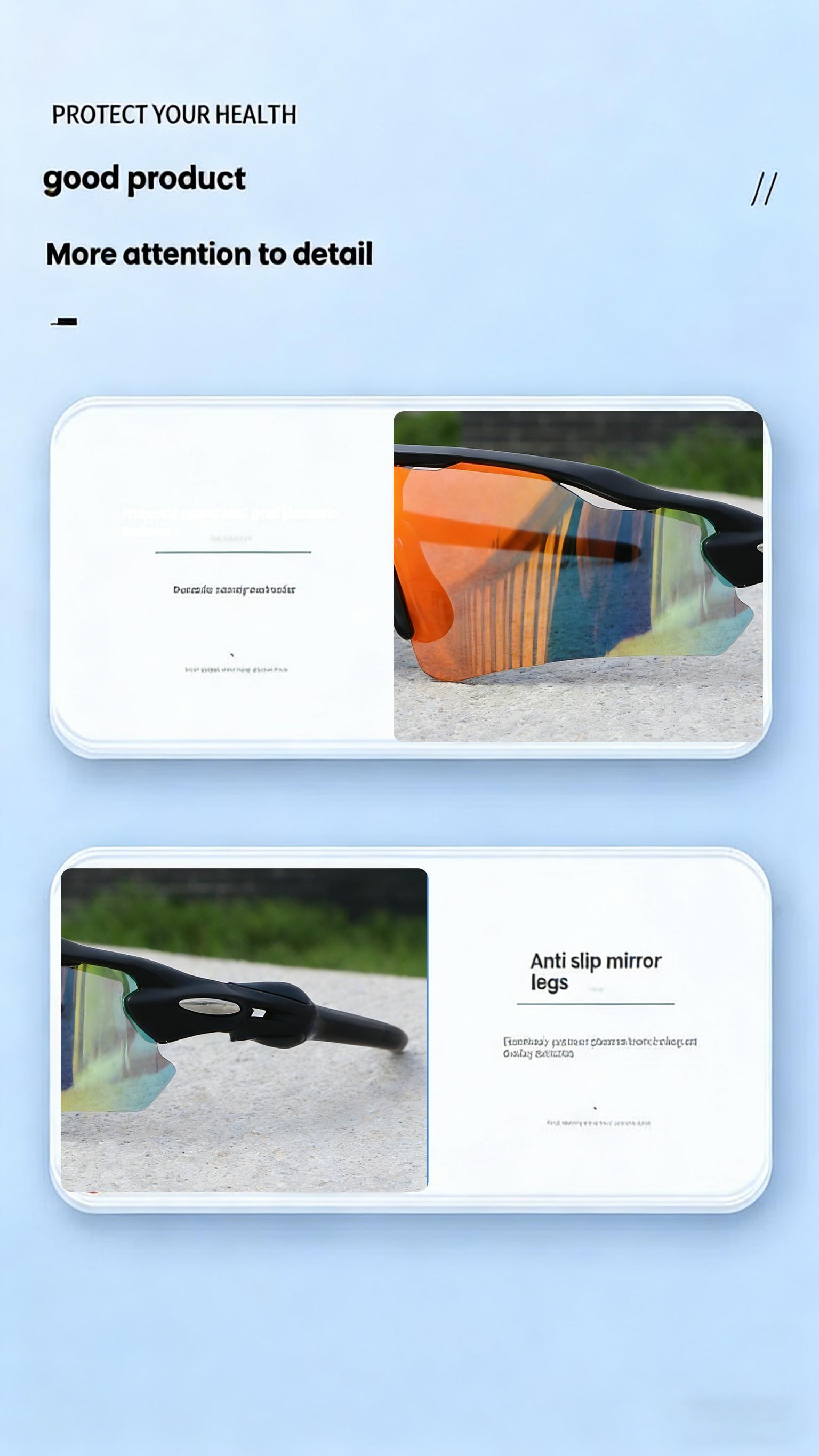 Unisex Polarized Sports Sunglasses, TR90 Colorful Frame Windproof Sun Glasses, Fun Party Favors & Gift for Cycling, Driving, Golf and Outdoor Activities