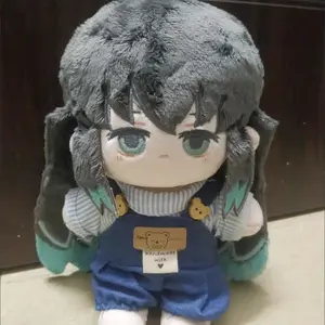 Stuffed 20cm Anime Demon Slayer Tokitou Muichirou Figure Dress-up Cotton Doll Toys for Children Adults Collectible Kawaii Gifts