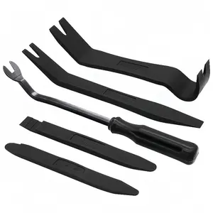 5pcs Professional Automotive Interior Disassembly Tool Set -5pcs Set, Including Scratch Free Plastic Pry Bar, Suitable for Door Panels, Center Console and Screws, Battery Free