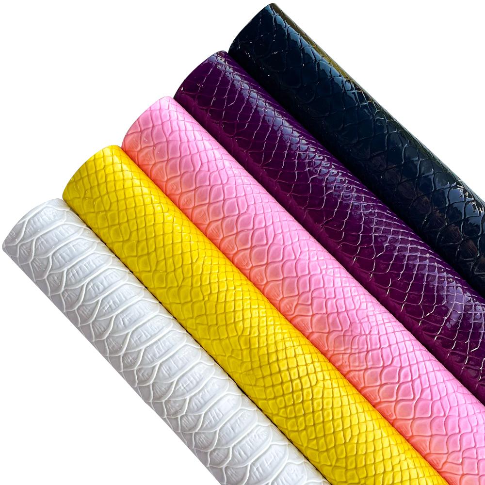 12"x54" croc embossed PU faux leather, perfect for DIY earrings, bags and jewelry crafts, in stock at US overseas warehouse