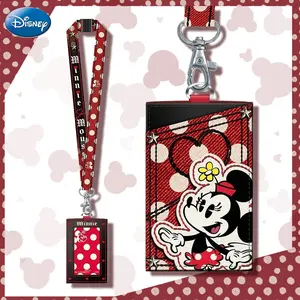 1PC Disney Officially Licensed Minnie Lanyard With Id Holder Disney Card Holder Loungefly Travel Must Be Cute Cartoon Portable Card Bag Halloween Christmas Thanksgiving Novelty Party Gifts For Family And Friends