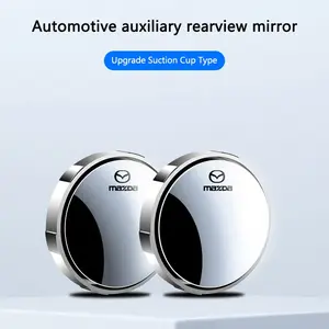 Car Rearview Mirror 360° Small Round Mirror, Adjustable Auto Accessories for Mazda 3 5 6 Cx3 Rx8 Axela Atenza Cx 5, Car Interior Accessory