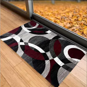 Geometric Pattern Door Mat, 1 Count Non-slip Soft Floor Mat, Decorative Carpet for Home Living Room Bedroom Kitchen Study Room