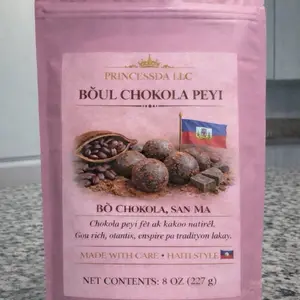 Princessda LLC Boul Chokola Peyi Haitian Style Chocolate 8 Oz 227 g Rich Natural Cocoa